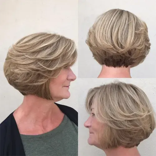 Cabelo Curto para Mulheres: Bob com Penas Cabelo Curto para Mulheres: Bob com Penas