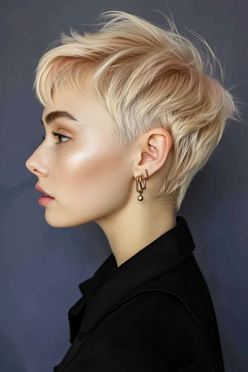 Ideia de Corte Elegante de Cabelo Curto Feminino: Corte Mixie (Mullet + Pixie) Ideia de Corte Elegante de Cabelo Curto Feminino: Corte Mixie (Mullet + Pixie)